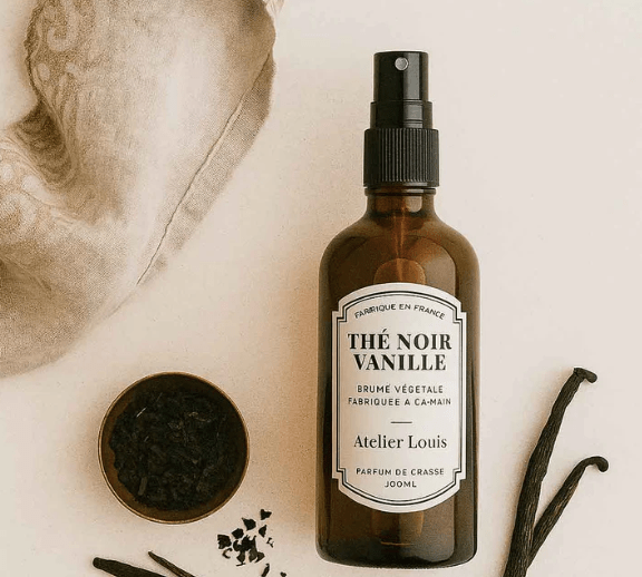 Brume d'intérieur bio, parfumée au Thé Noir & Vanille - Boutique We Are ParisAtelier Louis