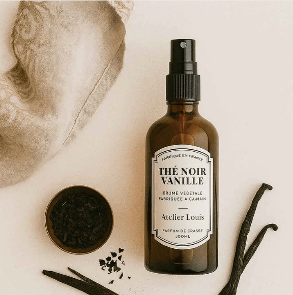Brume d'intérieur bio, parfumée au Thé Noir & Vanille - Boutique We Are ParisAtelier Louis