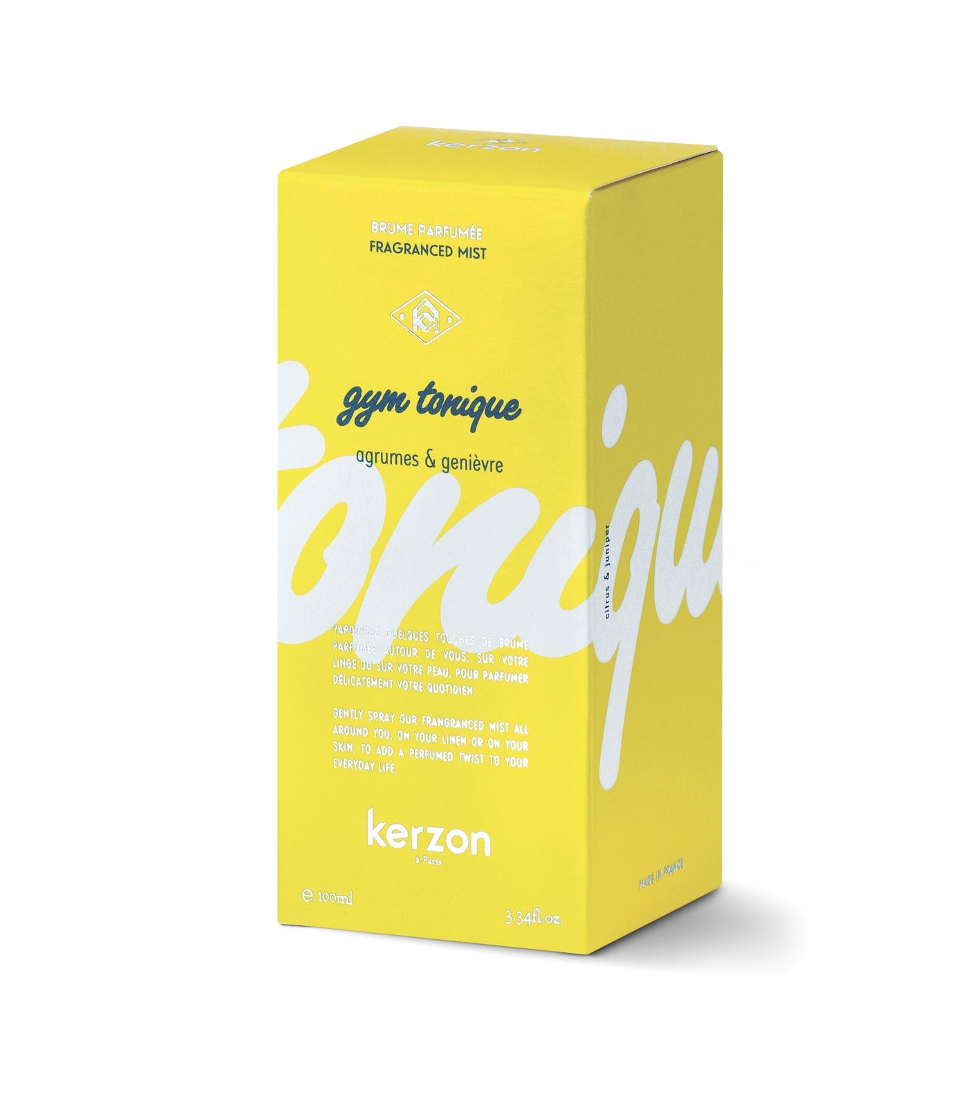 Brume parfumée Gym Tonique - Agrumes et Genièvre - Kerzon - Boutique We Are ParisKerzon