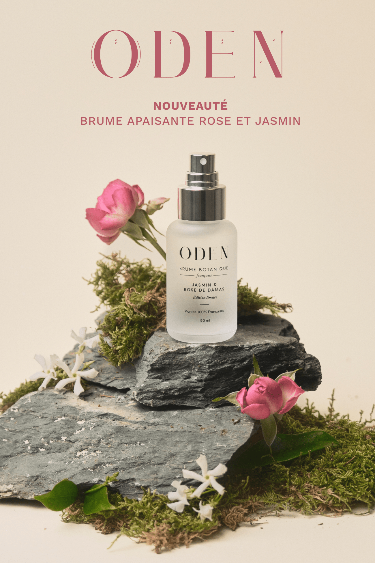Brume visage apaisante Rose & Jasmin - édition limitée - Boutique We Are ParisOden