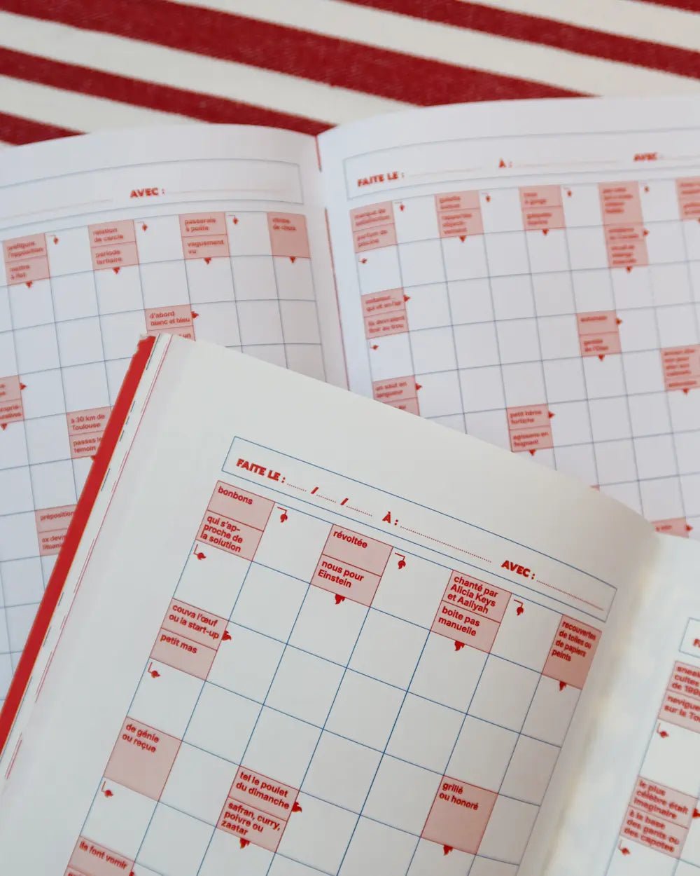 Cahier de mots fléchés Niveau Chaud - Boutique We Are ParisGrillé