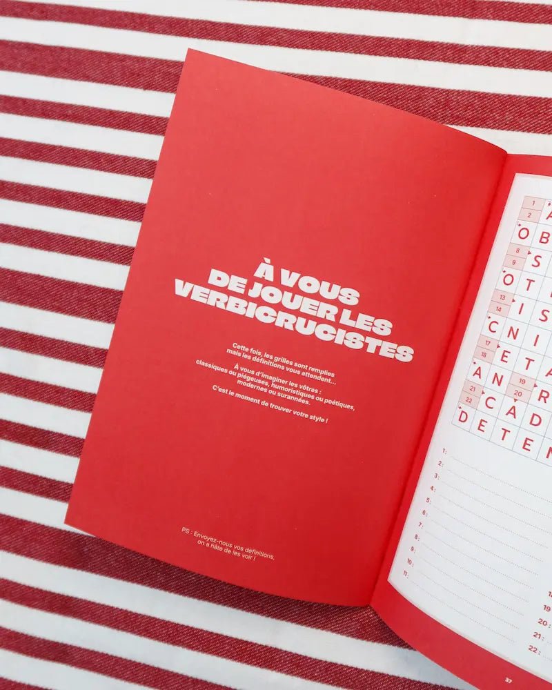 Cahier de mots fléchés Niveau Doux - Boutique We Are ParisGrillé