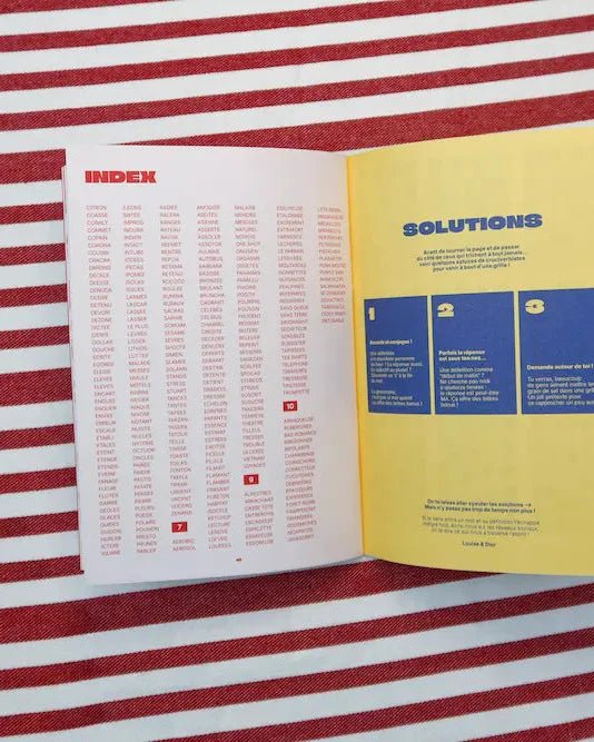 Cahier de mots fléchés Niveau Doux - Boutique We Are ParisGrillé