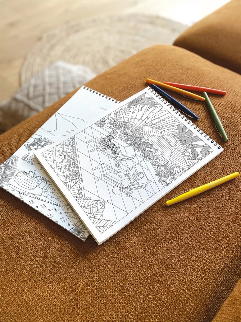Carnet de coloriage pour adultes Bliss & Botanicals - Boutique We Are ParisATWS