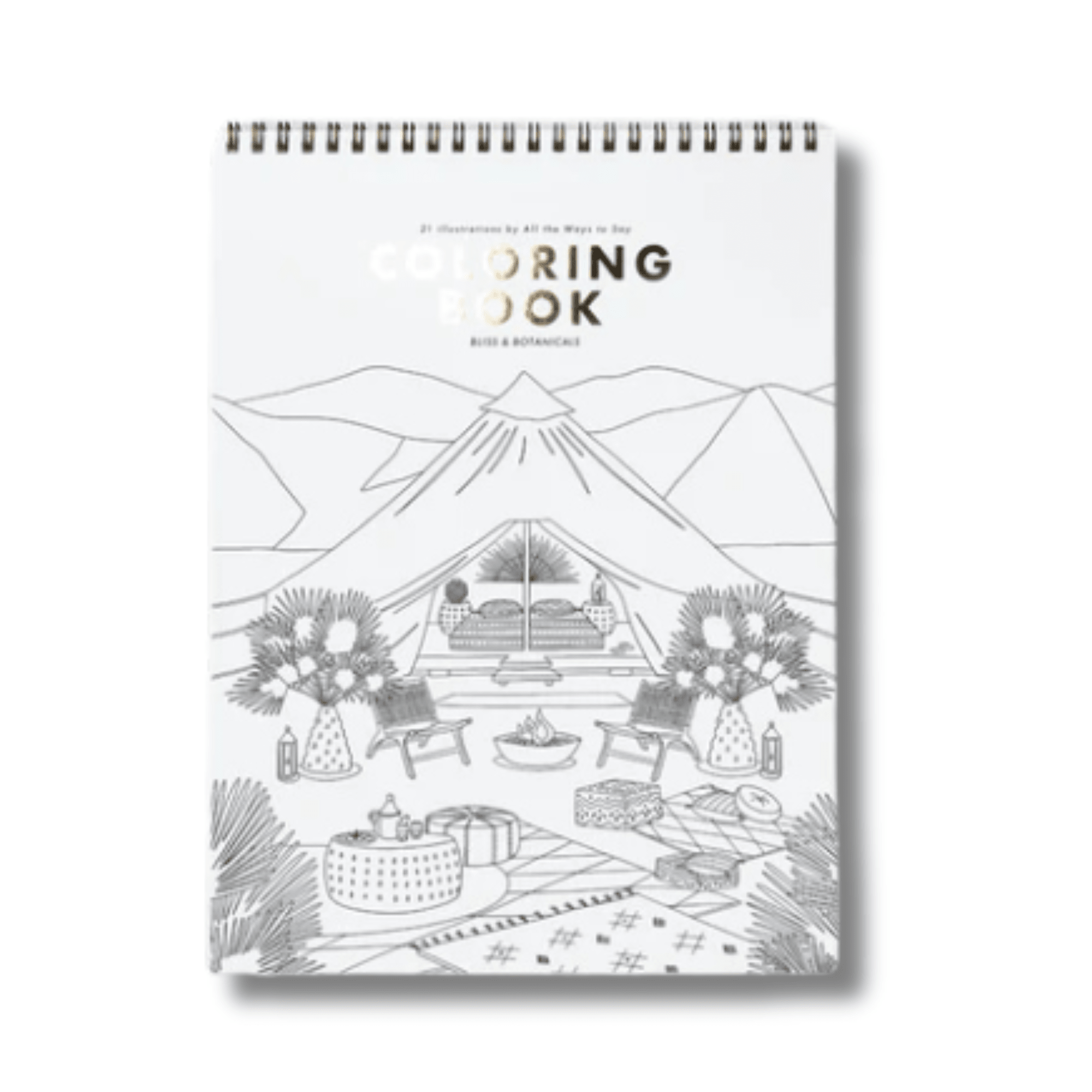 Carnet de coloriage pour adultes Bliss & Botanicals - Boutique We Are ParisATWS