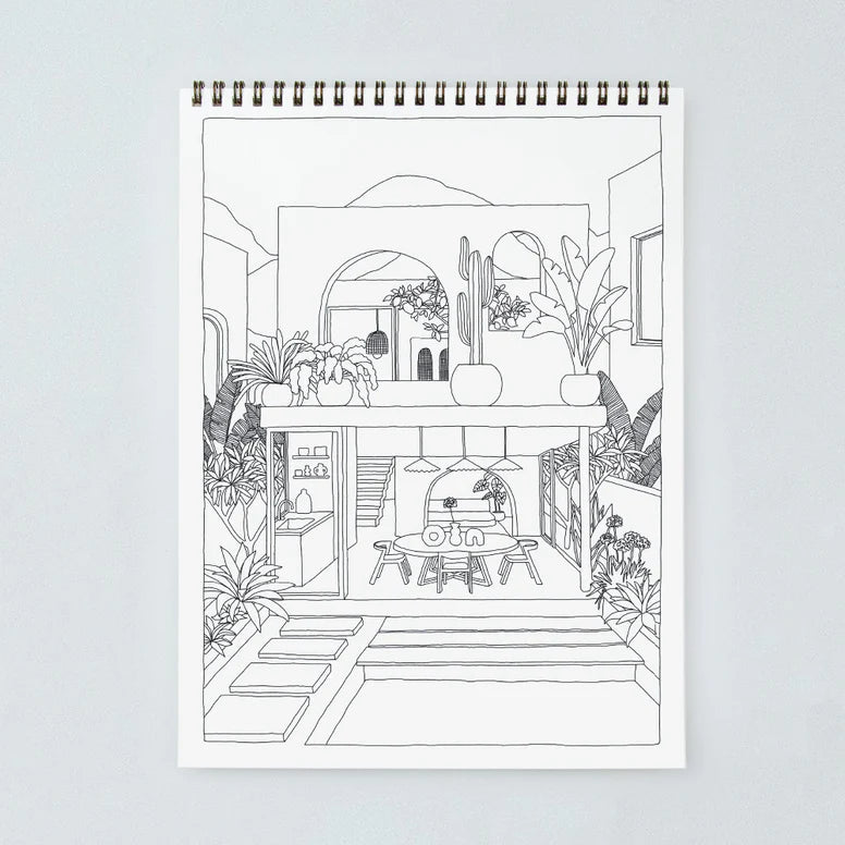 Carnet de coloriage pour adultes Cactus & Plants - Boutique We Are ParisATWS