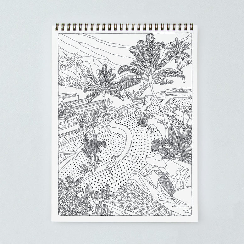 Carnet de coloriage pour adultes Cactus & Plants - Boutique We Are ParisATWS