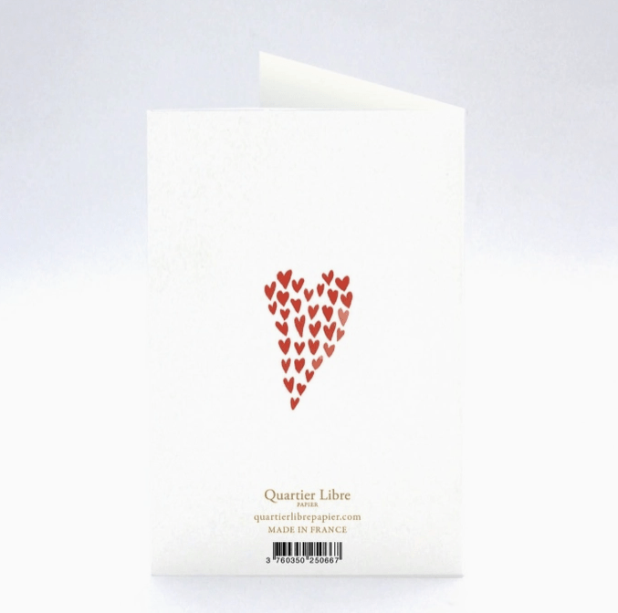 Carte Coeur - Boutique We Are ParisQuartier Libre Papier