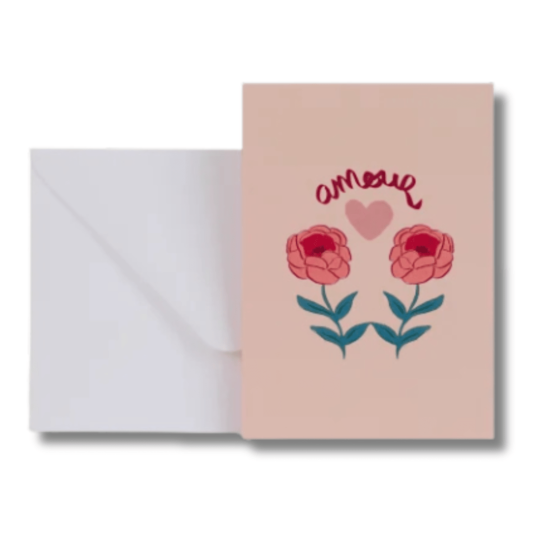 Carte double ink "Amour" - Boutique We Are ParisSeason Paper
