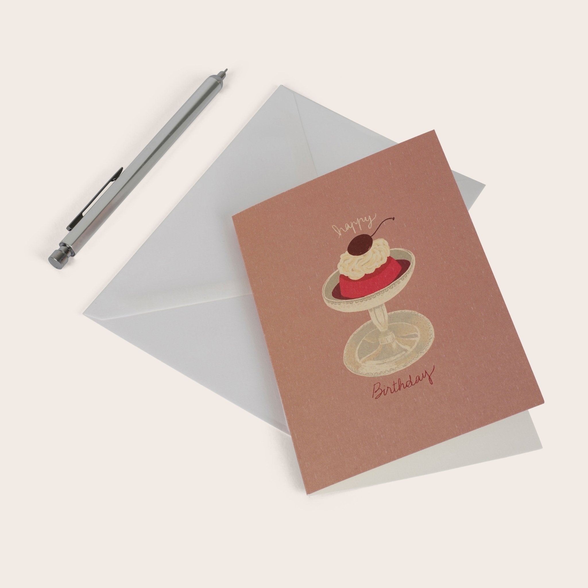 Carte double La cerie - joyeux anniversaire - Boutique We Are ParisSeason Paper