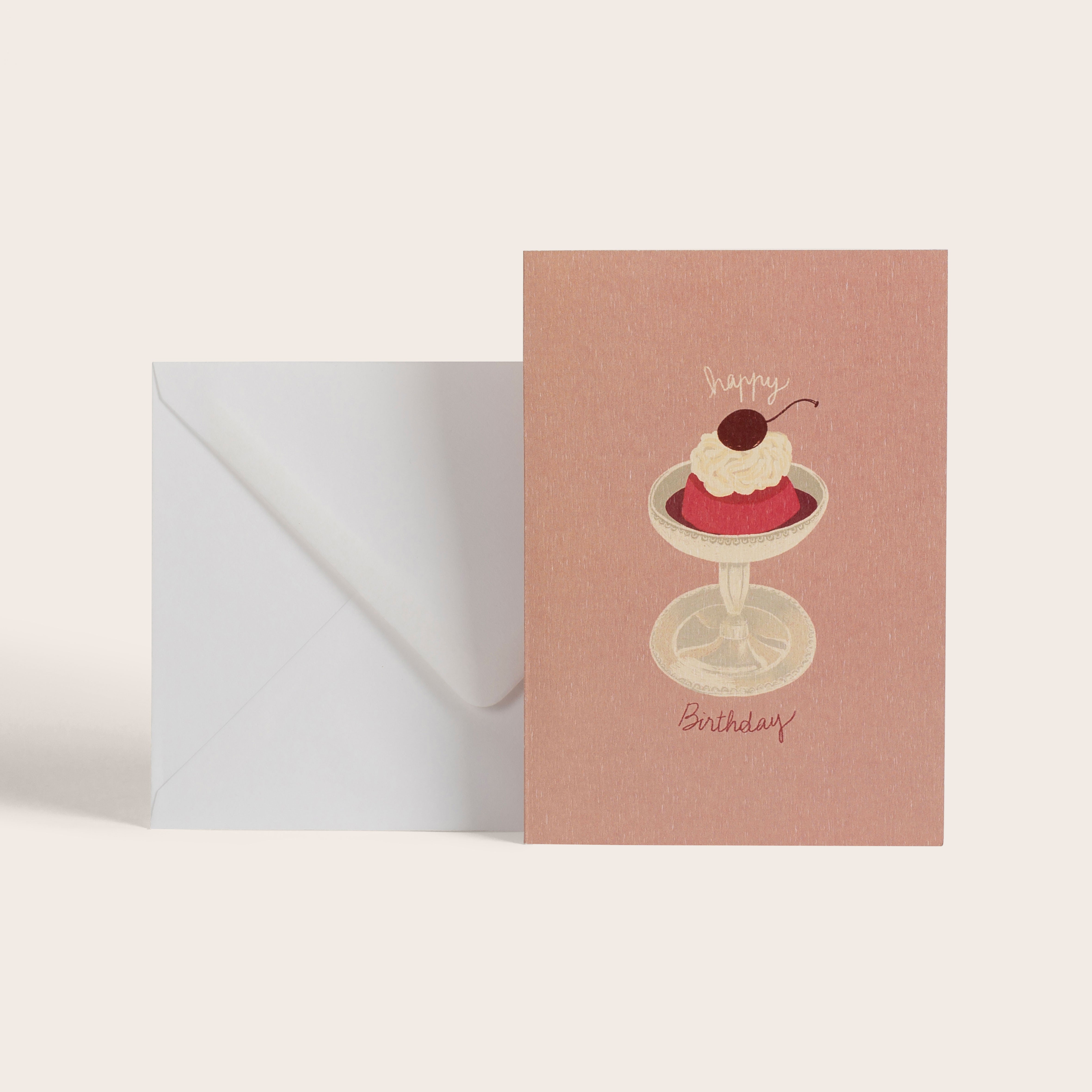 Carte double La cerie - joyeux anniversaire - Boutique We Are ParisSeason Paper