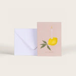 Carte double Lemon - joyeux anniversaire - Boutique We Are ParisSeason Paper
