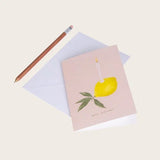 Carte double Lemon - joyeux anniversaire - Boutique We Are ParisSeason Paper