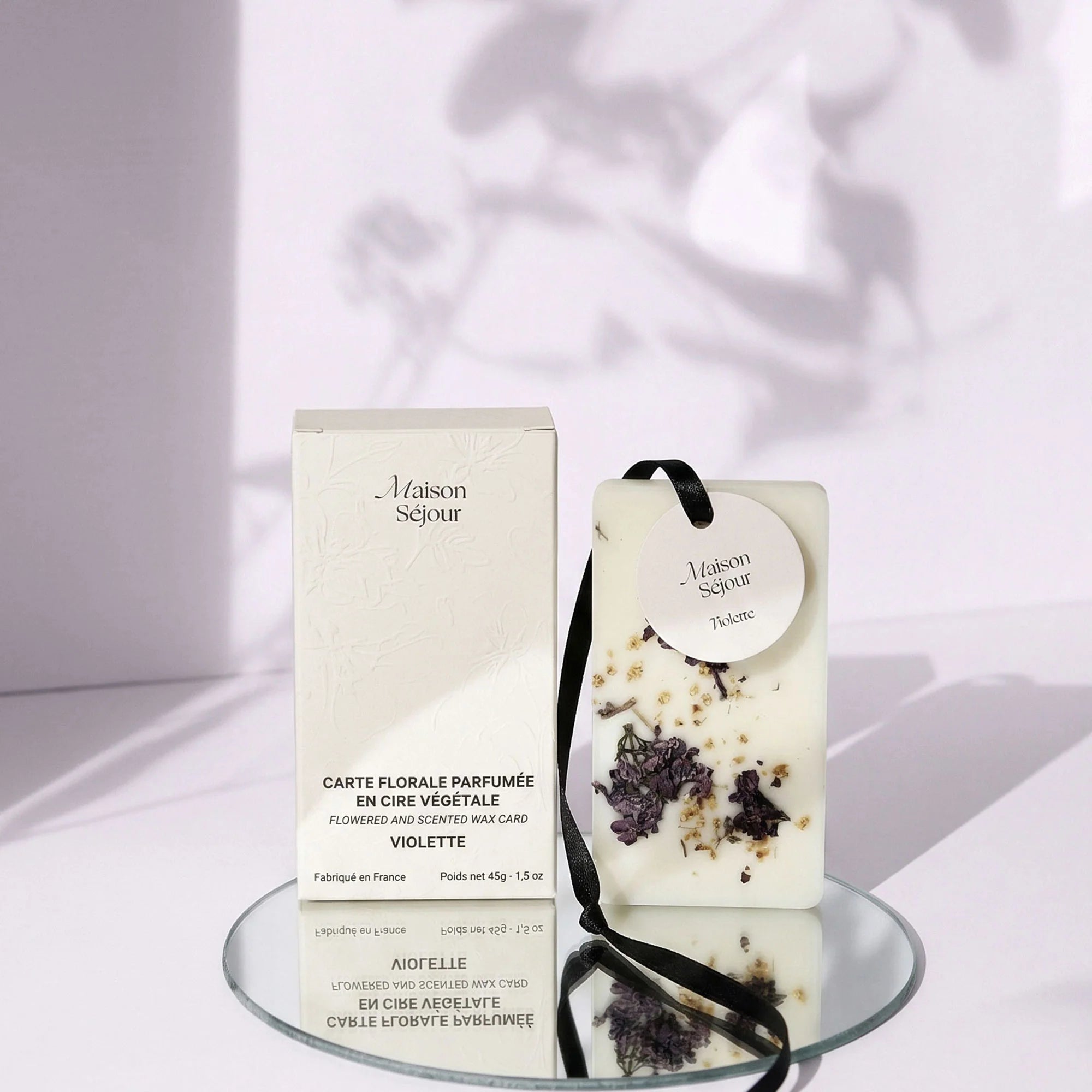 Carte florale parfumée à la violette - Boutique We Are ParisMaison Séjour