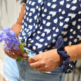 CHOUCHOU CHEVEUX BLEUET