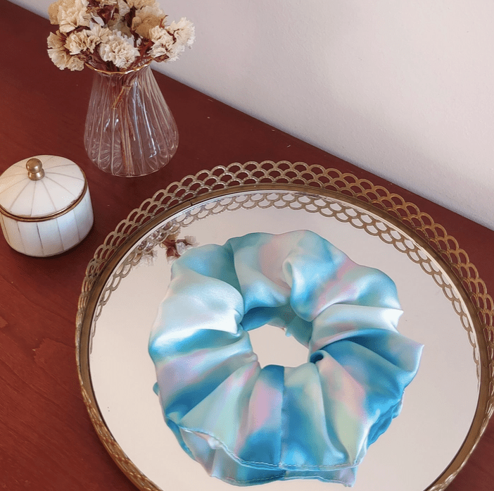 Chouchou Agua - imprimé tie & dye bleu mauve - Boutique We Are ParisLaure Derrey