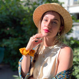 Chouchou Brocard Ocre - Boutique We Are ParisLaure Derrey