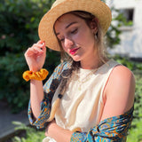 Chouchou Brocard Ocre - Boutique We Are ParisLaure Derrey