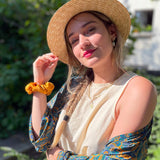 Chouchou Brocard Ocre - Boutique We Are ParisLaure Derrey
