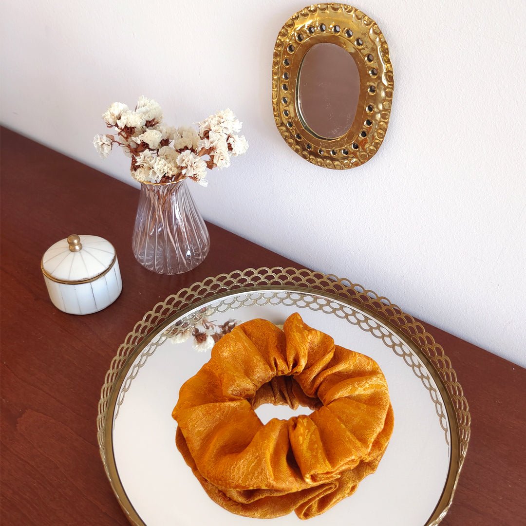 Chouchou Brocard Ocre - Boutique We Are ParisLaure Derrey