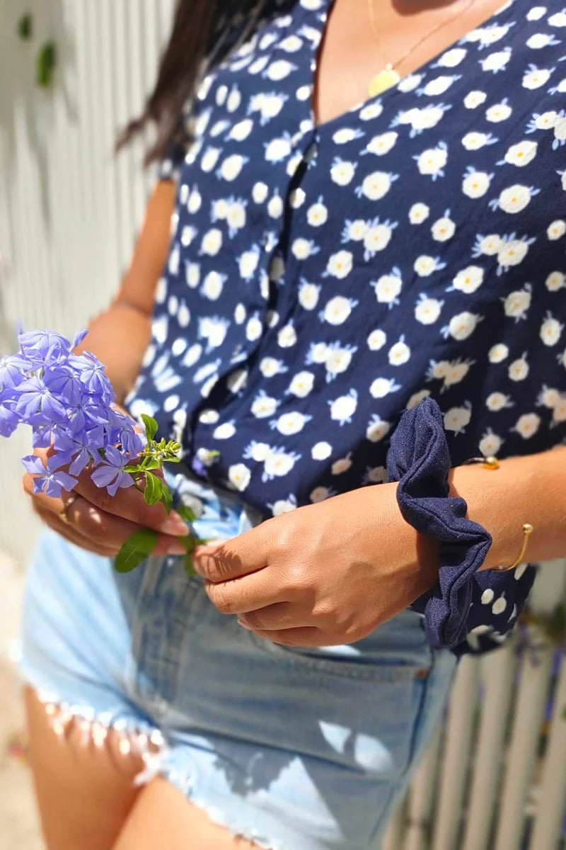 CHOUCHOU CHEVEUX BLEUET - Boutique We Are ParisLaure Derrey