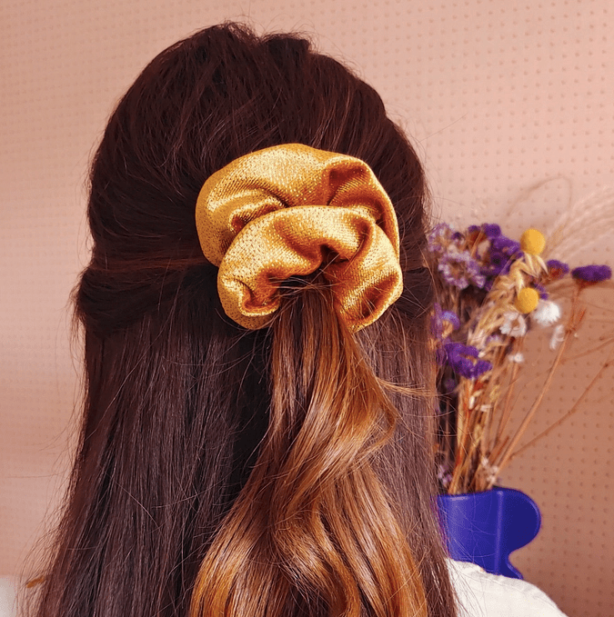 Chouchou Citrine - tissu jaune ocre - Boutique We Are ParisLaure Derrey