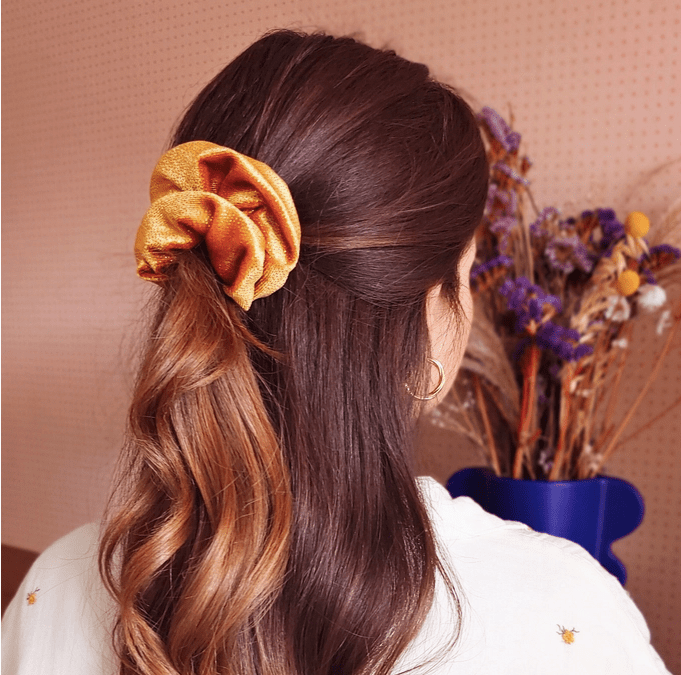 Chouchou Citrine - tissu jaune ocre - Boutique We Are ParisLaure Derrey