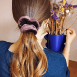 Chouchou Enstatite - tissu velours marron chocolat - Boutique We Are ParisLaure Derrey