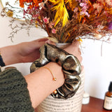 Chouchou Irisé Or - tissu or brillant - Boutique We Are ParisLaure Derrey