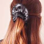 Chouchou Labradorite - tissu velours gris - Boutique We Are ParisLaure Derrey