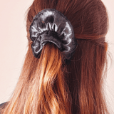 Chouchou Labradorite - tissu velours gris - Boutique We Are ParisLaure Derrey