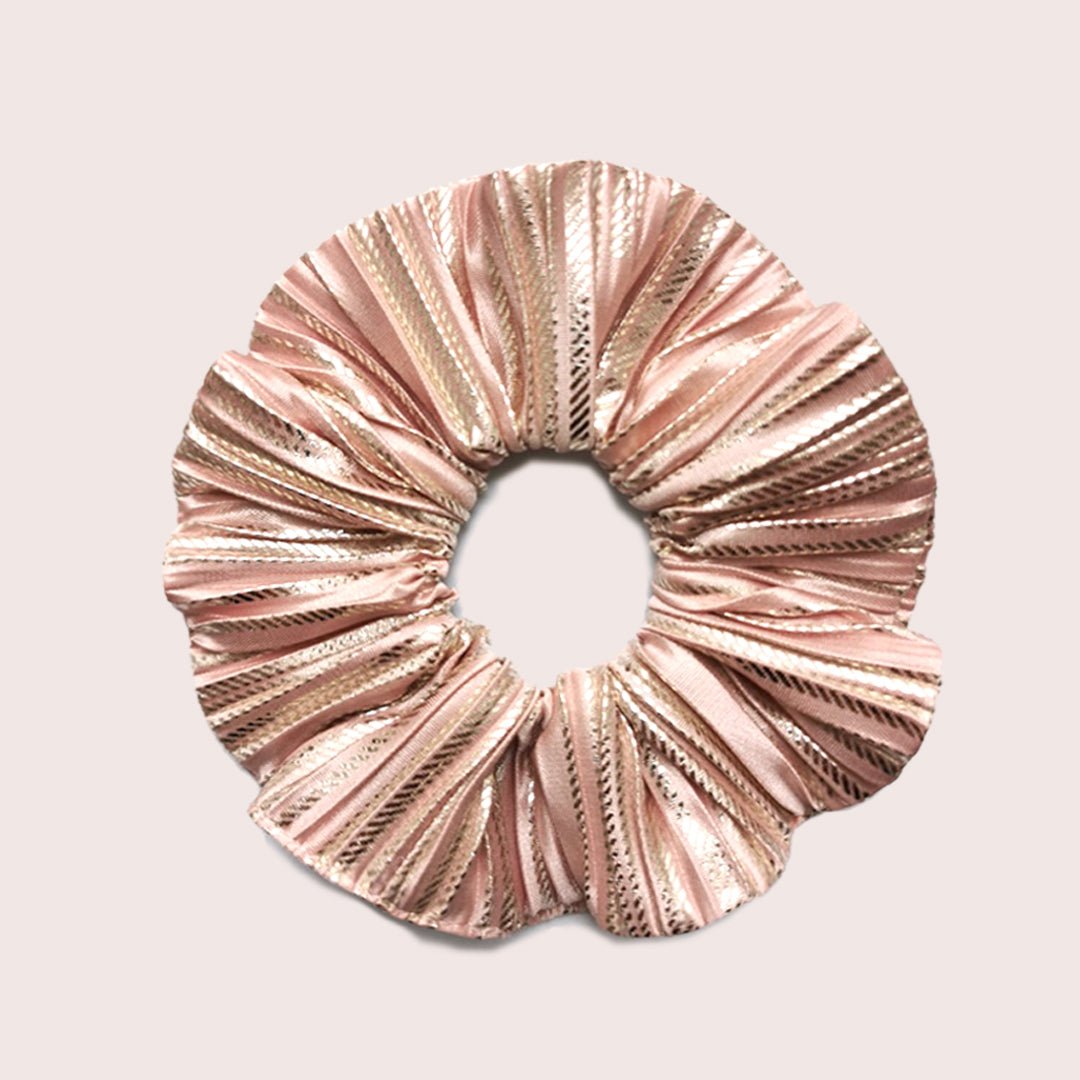 Chouchou Plissé Or Rose - Boutique We Are ParisLaure Derrey