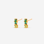 Clous d'oreilles Baptiste Vert - Boutique We Are ParisApril Please