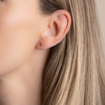 Clous d'oreilles Baptiste Vert - Boutique We Are ParisApril Please