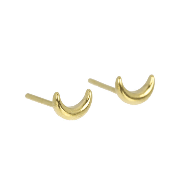 Clous d'oreilles Lune en plaqué or - Boutique We Are ParisLes Cléias Plaqué Or