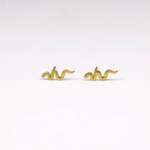 Clous d'oreilles Snake en acier inoxydable doré - Boutique We Are ParisLes Cléias Acier Inoxydable