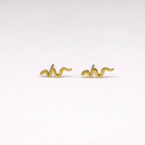 Clous d'oreilles Snake en acier inoxydable doré - Boutique We Are ParisLes Cléias Acier Inoxydable