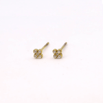 Clous d'oreilles Trèfle en acier inoxydable doré - Boutique We Are ParisLes Cléias Acier Inoxydable