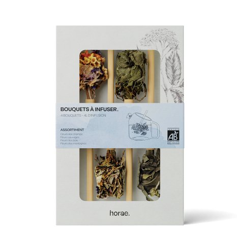 Coffret de 4 Bouquets à infuser aux fleurs Bio - Boutique We Are ParisHoraé