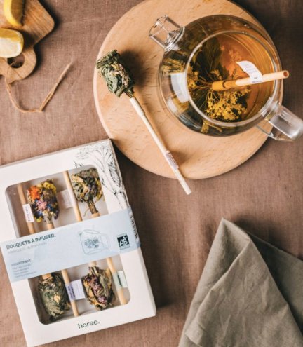 Coffret de 4 Bouquets à infuser aux fleurs Bio - Boutique We Are ParisHoraé