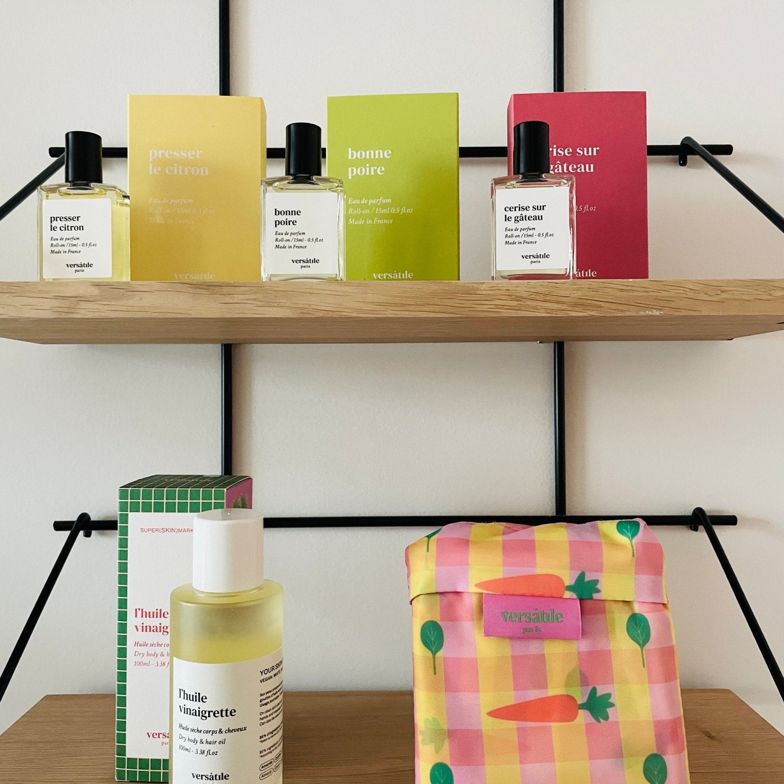 Coffret Printanier Versatile Paris - Eau de parfum roll - on au choix, huile sèche & shopping bag - Boutique We Are ParisVersatile