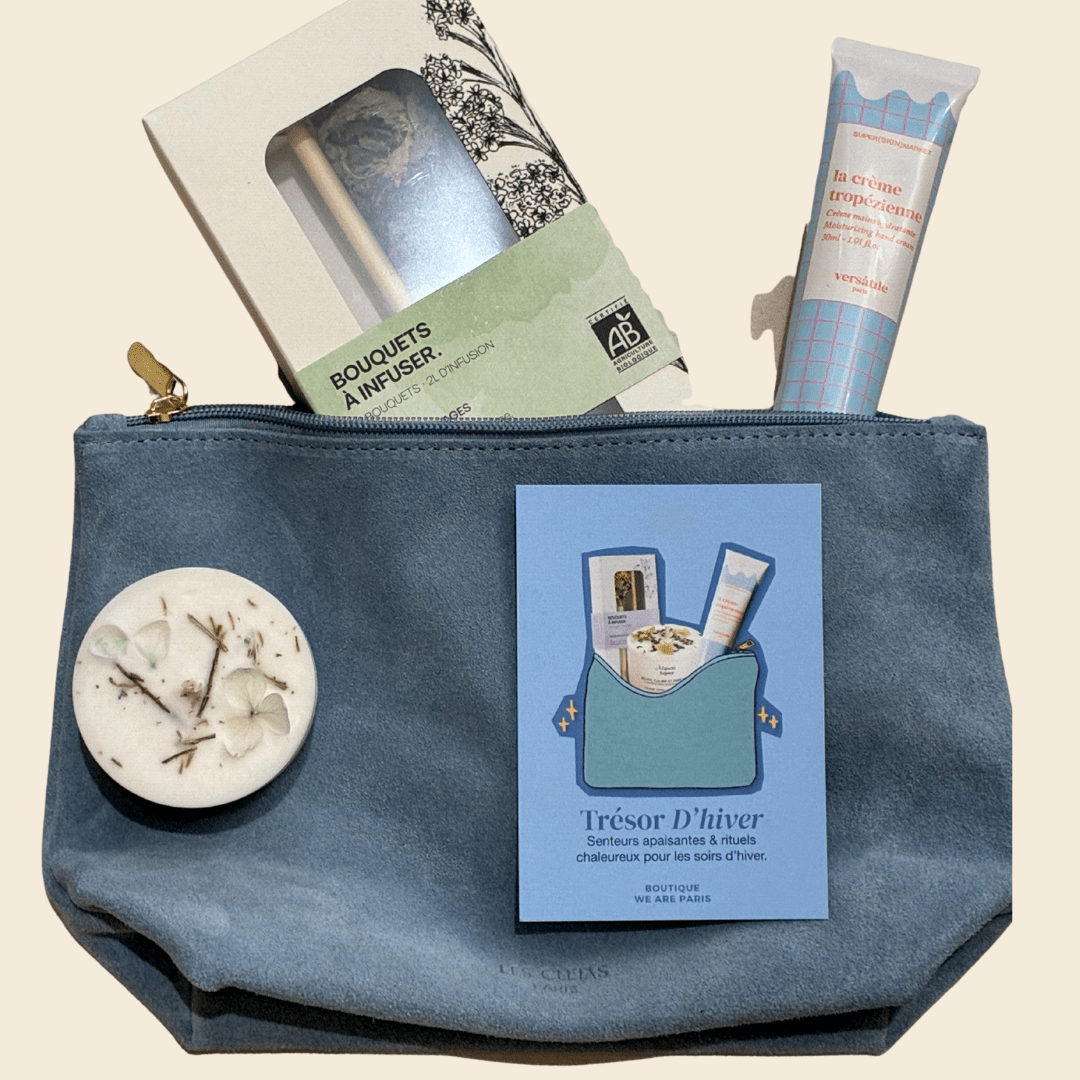 Coffret Trésor d'hiver - Pochette en cuir & rituels apaisants - Boutique We Are ParisCoffrets We Are Paris