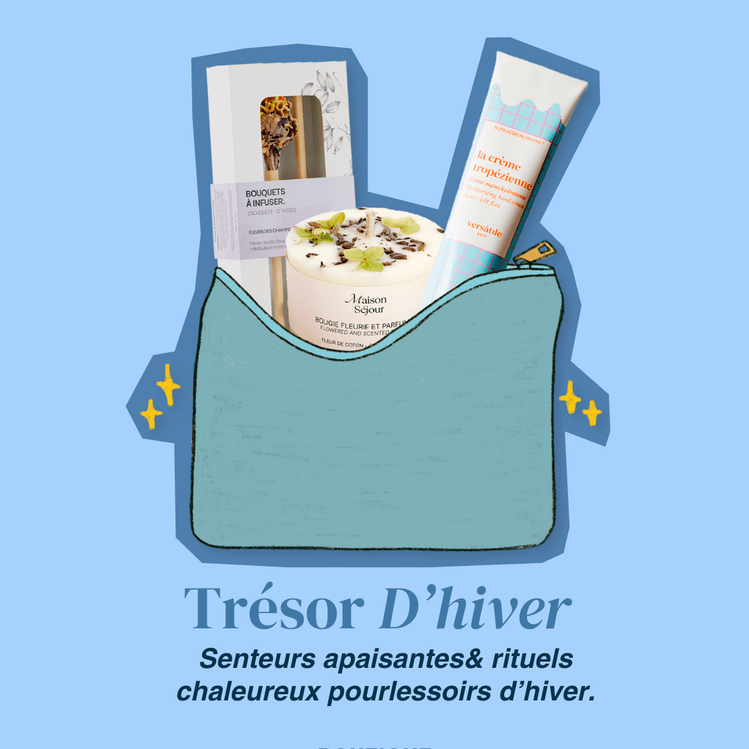 Coffret Trésor d'hiver - Pochette en cuir & rituels apaisants - Boutique We Are ParisCoffrets We Are Paris