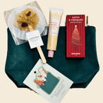 Coffret Trésor Gourmand – Pochette en cuir & douceurs de saison - Boutique We Are ParisCoffrets We Are Paris
