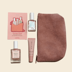 Coffret Trésor Rosé – Pochette en cuir & soins éclat naturel - Boutique We Are ParisCoffrets We Are Paris