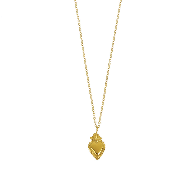 Collier avec pendentif coeur, en acier inoxydable - Boutique We Are ParisLes Cléias Acier Inoxydable
