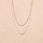 Collier double chaîne Elora - Boutique We Are ParisLes Cléias Acier Inoxydable