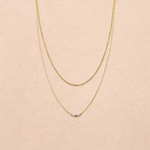 Collier double chaîne Elora - Boutique We Are ParisLes Cléias Acier Inoxydable