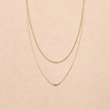 Collier double chaîne Elora - Boutique We Are ParisLes Cléias Acier Inoxydable