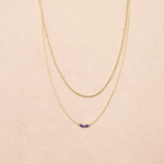 Collier double chaîne Elora - Boutique We Are ParisLes Cléias Acier Inoxydable